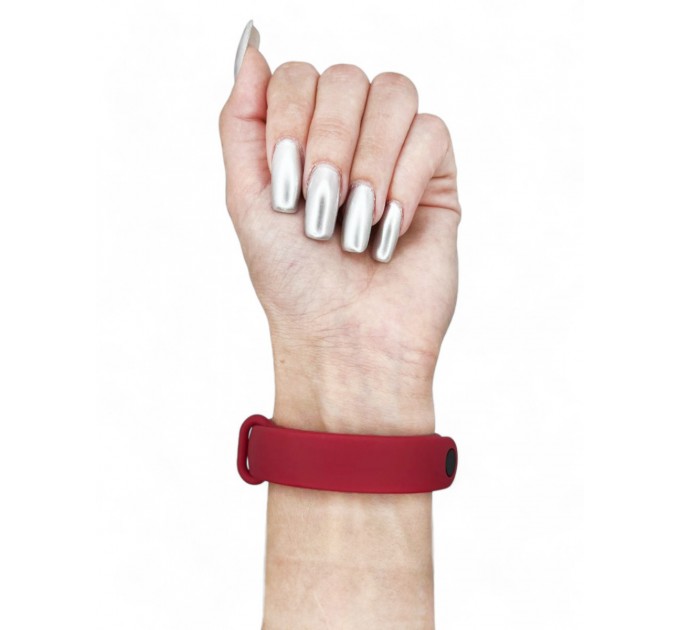 Силіконовий ремінець BeCover для Xiaomi Mi Smart Band 9 Red Wine (711969)