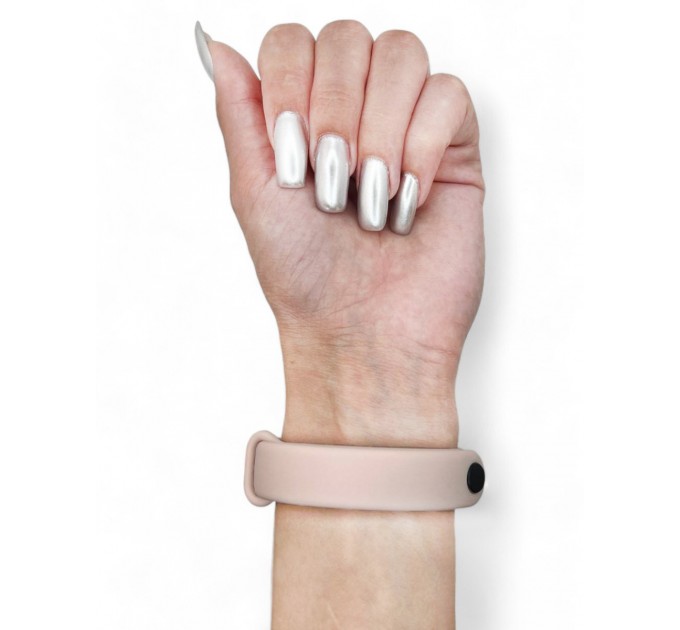 Силіконовий ремінець BeCover для Xiaomi Mi Smart Band 9 Rose Gold (711967)