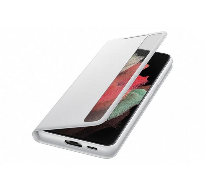 Samsung Чохол-книжка Samsung Smart Clear View Cover для Samsung Galaxy S21 Ultra SM-G998 Light Gray (EF-ZG998CJEGRU)
