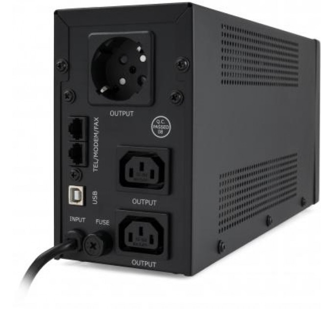 Vinga Пристрій безперебійного живлення Vinga LED 650VA metal case with USB (VPE-650PRMU)