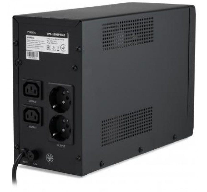 Vinga Пристрій безперебійного живлення Vinga LED 1200VA ( VPE-1200PRM2 ) (VPE-1200PRM2)