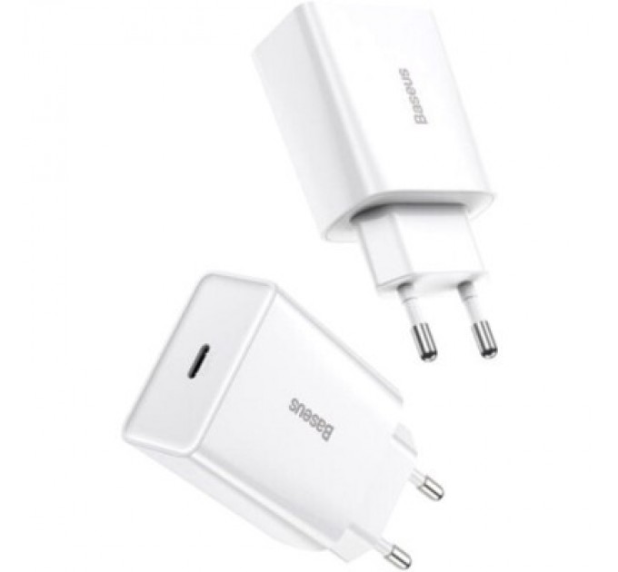 Baseus Зарядний пристрій Baseus Speed Mini Quick Charger White (CCFS-SN02)