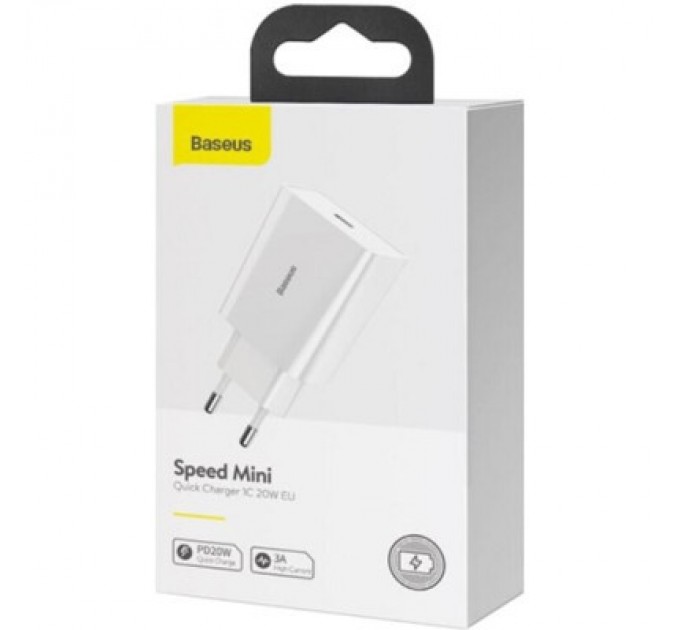 Baseus Зарядний пристрій Baseus Speed Mini Quick Charger White (CCFS-SN02)
