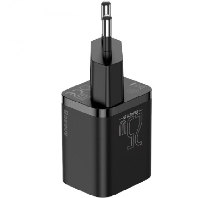 Baseus Зарядний пристрій Baseus Super Si Quick Charger 1C 25W Black (CCSP020101)