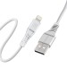 Promate Кабель Promate USB - Lightning (M/M), 2.4 A, 1.2 м, PowerLine-Ai120 White
