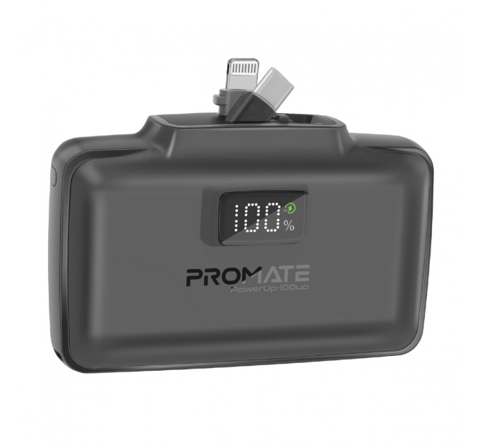 Promate Універсальна мобільна батарея Promate PowerUp-10Duo 10000mAh 20W Black