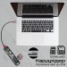 Promate USB-хаб Promate TransHub-Lite USB Type-C Grey