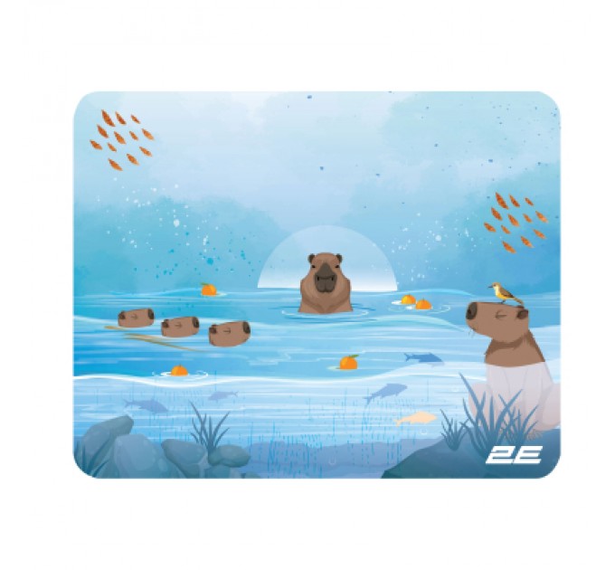 2E Килимок для мишки 2E Capybarra S Blue (2E-PAD-S-CAPY-BLUE)