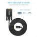 Кабель мультимедійний USB-C to VGA 1.8m FHD60Hz black Choetech (XCV-1801-BK)