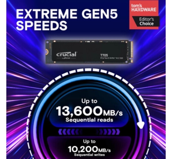 Накопичувач SSD M.2 2280 2TB T705 Micron (CT2000T705SSD3)