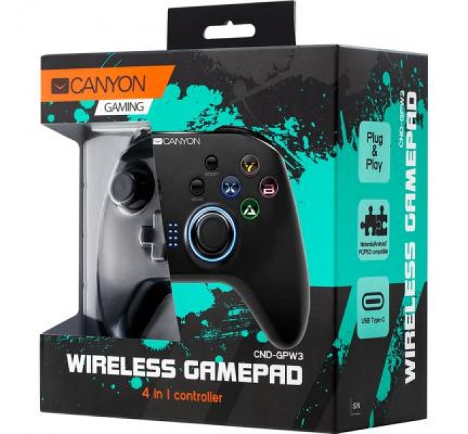Геймпад Canyon CND-GPW3 Wireless android/PC Black (CND-GPW3)