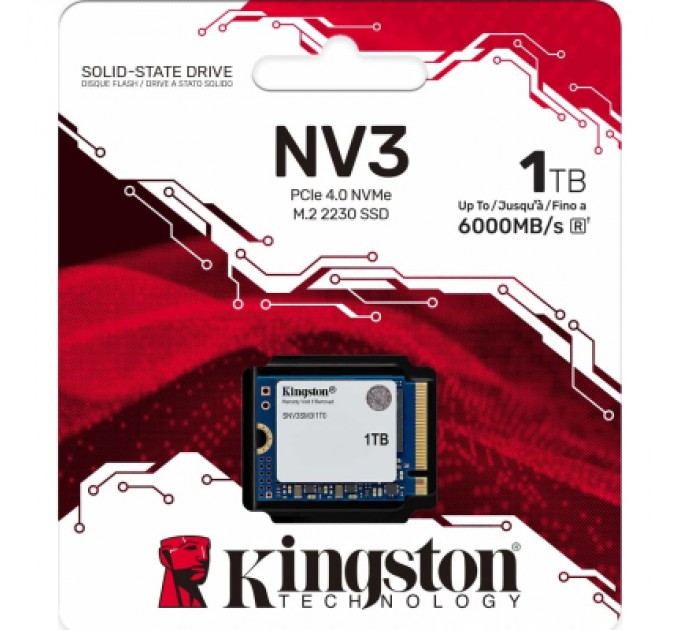 Kingston Накопичувач SSD M.2 2230 1TB NV3 Kingston (SNV3SM3/1T0)