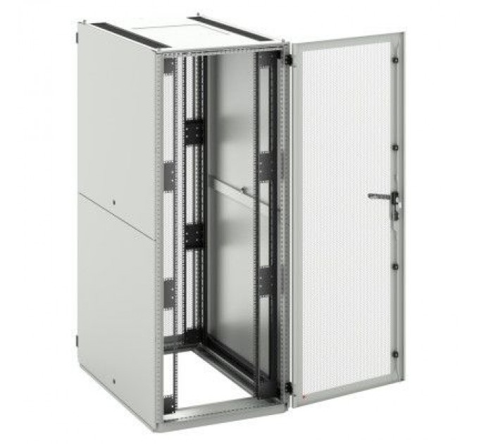 Шафа напольна Conteg 42U PREMIUM 19" 600x800, RAL7035 (RF1-42-60/8A-GWSWA-5AK)