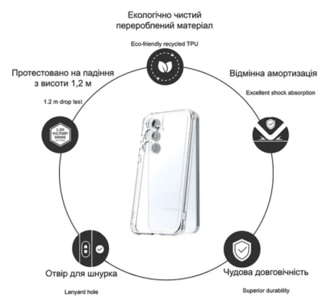 Drobak Чохол до мобільного телефона Drobak Samsung Galaxy A16 (858504)