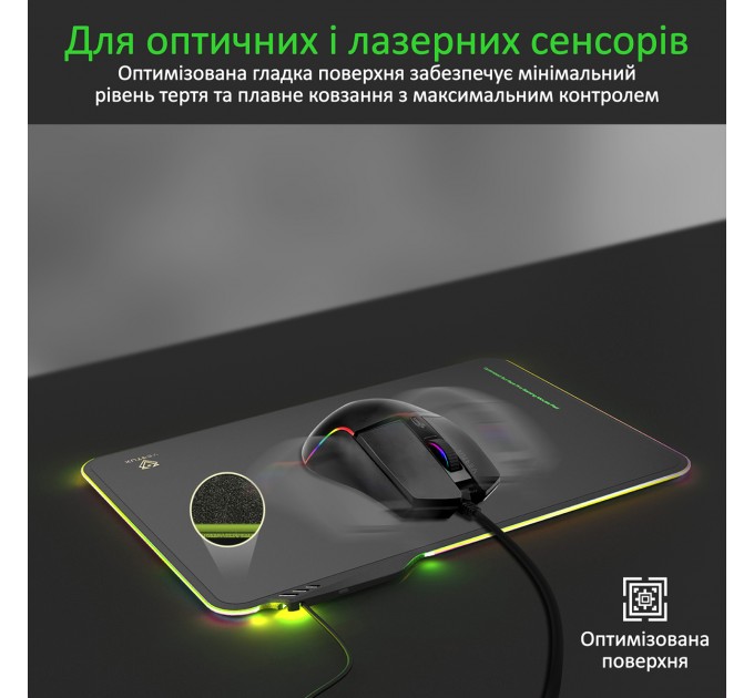 Vertux Ігрова поверхня Vertux Fluxpad Black