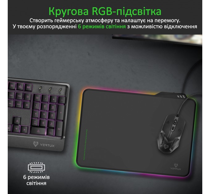 Vertux Ігрова поверхня Vertux Fluxpad Black