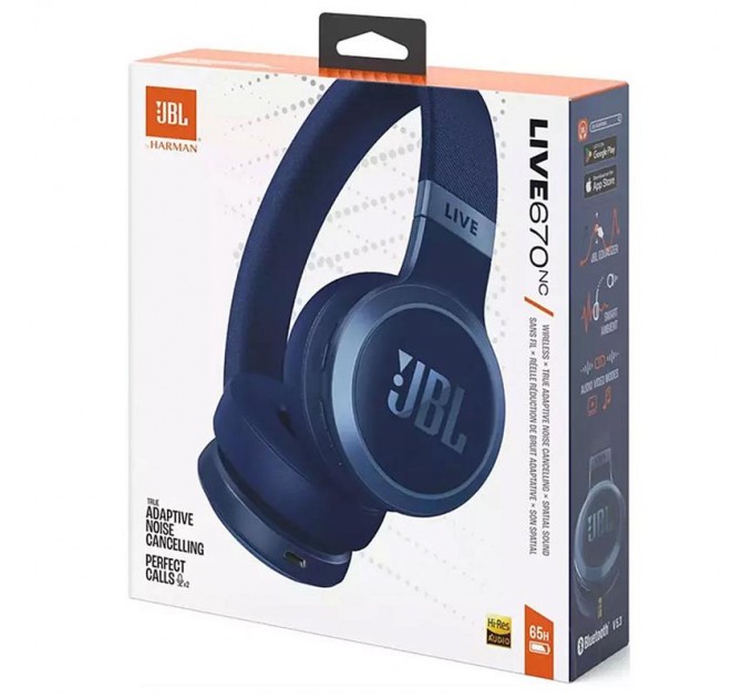 Bluetooth-гарнітура JBL Live 670NC Blue (JBLLIVE670NCBLU)