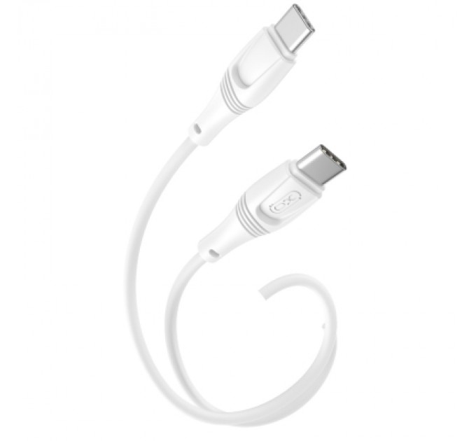 XO Дата кабель USB-C to USB-C 1.0m 60W High Elastic Zeus XO (NBQ239B_White)
