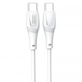 XO Дата кабель USB-C to USB-C 1.0m 60W High Elastic Zeus XO (NBQ239B_White)