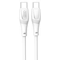 Дата кабель USB-C to USB-C 1.0m 60W High Elastic Zeus XO (NBQ239B_White)