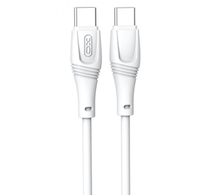 XO Дата кабель USB-C to USB-C 1.0m 60W High Elastic Zeus XO (NBQ239B_White)