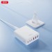 Зарядний пристрій XO L133 3xUSB-A + 3xUSB-C 75W White (L133.white)