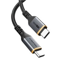 Кабель Cabletime USB Type-C - USB Type-C (M/M) PD 100W, 1 м, Black (CU03L)