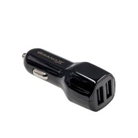 Автомобільний зарядний пристрій Grand-X (2USB 2.4A) Black (CH-26B)