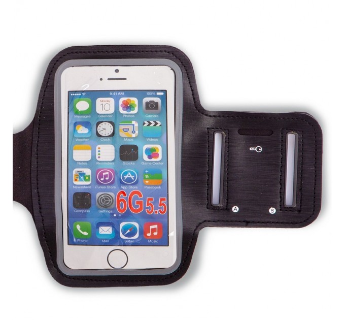 Noname Спортивний чохол для телефона на руку SP-Sport BC-7087 чорний