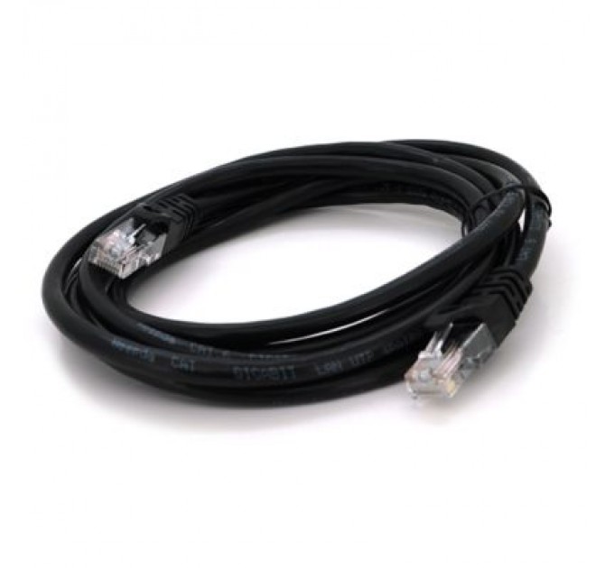 Патч-корд 2м, UTP, Cat.6, RJ45, CU, black Ritar (PCR-CU6/2Bк)