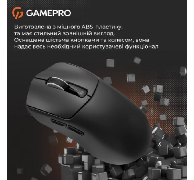 GamePro Мишка GamePro Genesis Ranker Wireless/Bluetooth/USB Black (GM012B)