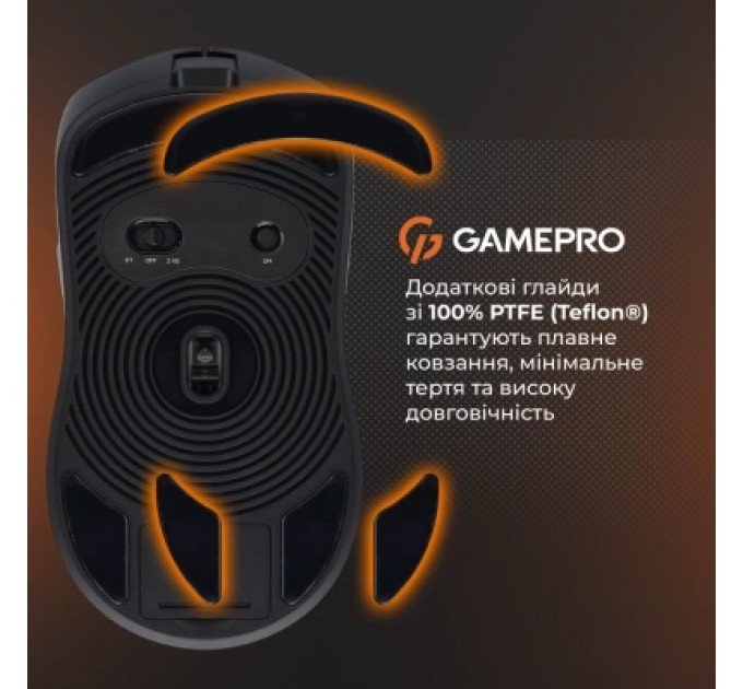 GamePro Мишка GamePro Genesis Ranker Wireless/Bluetooth/USB Black (GM012B)