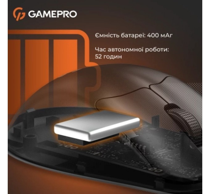 GamePro Мишка GamePro Genesis Avenger Wireless/Bluetooth/USB Black (GM096B)