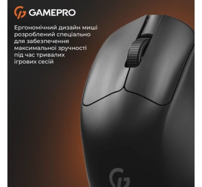 GamePro Мишка GamePro Genesis Avenger Wireless/Bluetooth/USB Black (GM096B)