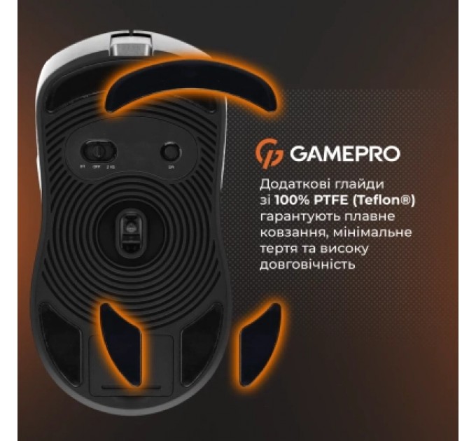 GamePro Мишка GamePro Genesis Ranker Wireless/Bluetooth/USB White (GM012W)