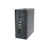 Мережевий шлюз Lanner ICS-P371F Intel Elkhart Lake X6425E with 1x DDR4 SO-DIMM 8GB, 6x 2.5GbE RJ45 with one pair by pass, 2x GbE SFP, 1x Console, 1x m.2 2242 SATA, 1x Micro SD, 1x 2.5" SATA drive bay(