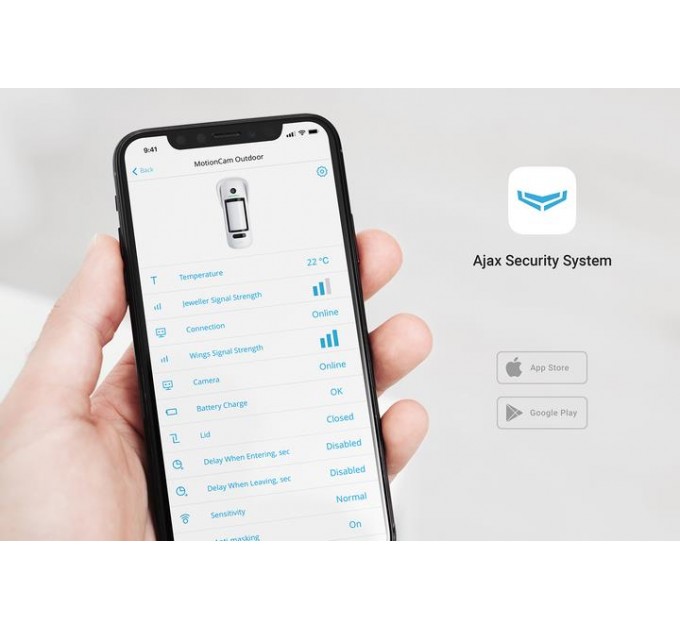 Ajax Ajax MotionCam Outdoor (8EU) white датчик руху з камерою (000023586)