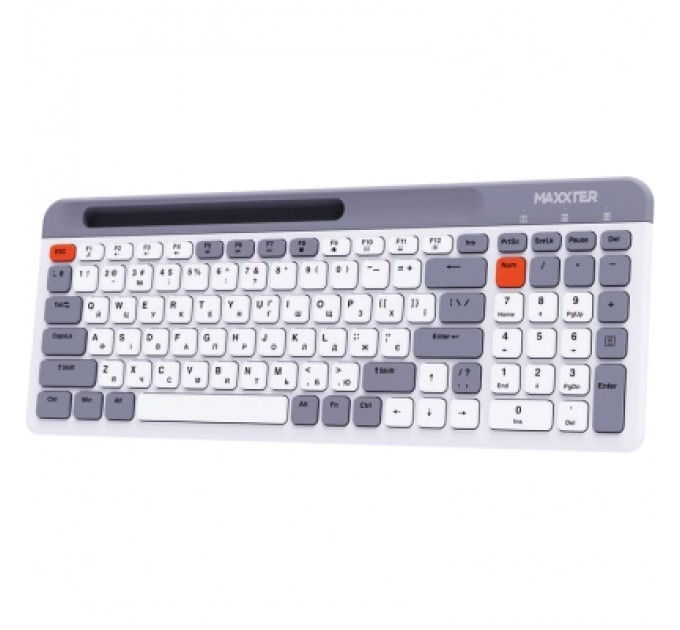 Maxxter Клавіатура Maxxter KBW-02G-UA Wireless Grey (KBW-02G-UA)