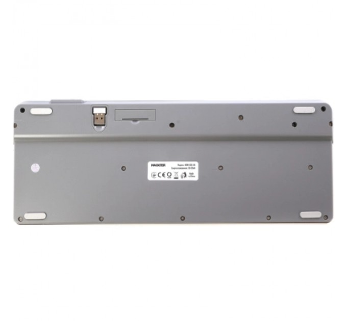 Maxxter Клавіатура Maxxter KBW-02G-UA Wireless Grey (KBW-02G-UA)