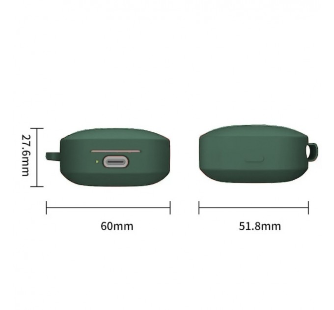 BeCover Чохол для навушників BeCover Silicon для Xiaomi Redmi Buds 6 Active Dark Green (712014)