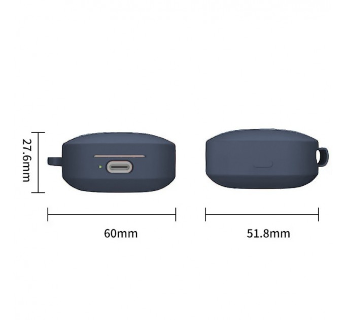 BeCover Чохол для навушників BeCover Silicon для Xiaomi Redmi Buds 6 Active Deep Blue (712013)