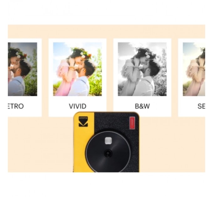 Kodak Цифровий фотоапарат Kodak Mini Shot 3 Retro Yellow (C300R)