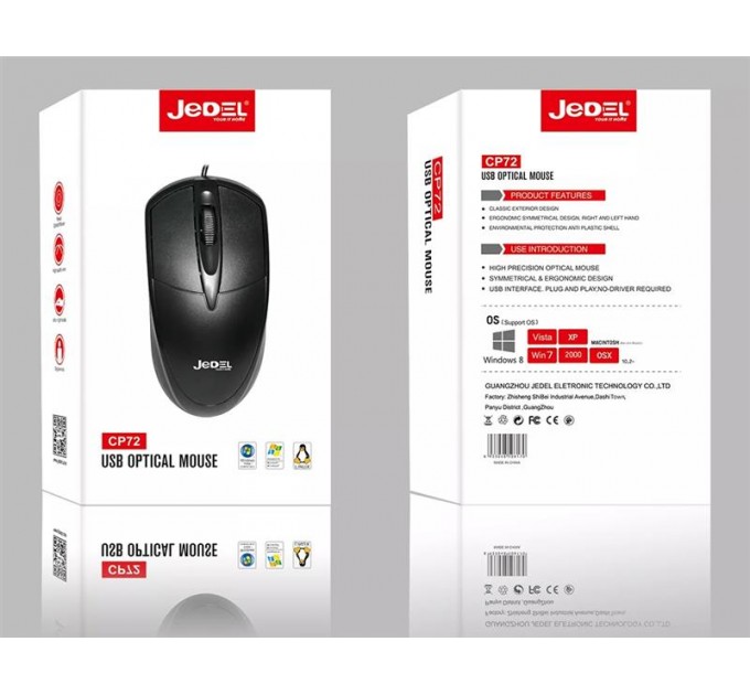 Jedel Миша Jedel CP72 Black