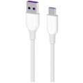 2E Дата кабель USB 2.0 AM to USB-C 1.0m Glow white 2E (2E-CCAC-WH_)