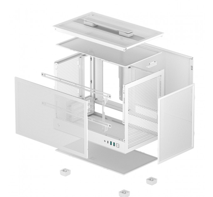 Корпус DeepCool CH160 Mesh White (R-CH160-WHNMI0-G-1) без БЖ