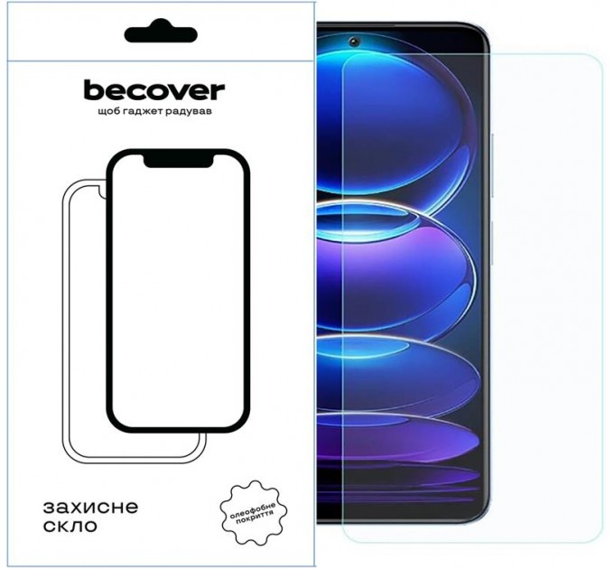 BeCover Захисне скло BeCover для Xiaomi Redmi Note 12 4G/Note 12 5G/Poco X5 5G Crystal Clear Glass 3D (709254)