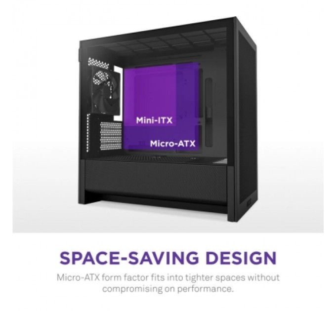 Корпус NZXT H3 Flow All Black (CC-H31FB-01)