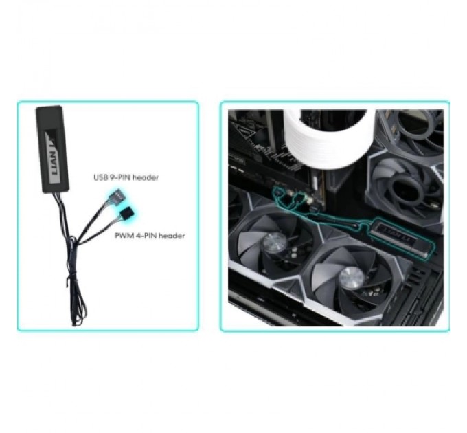 Lian Li Контроллер вентилятора Lian Li Wireless Controller, White (G89.RF-T-W.01)