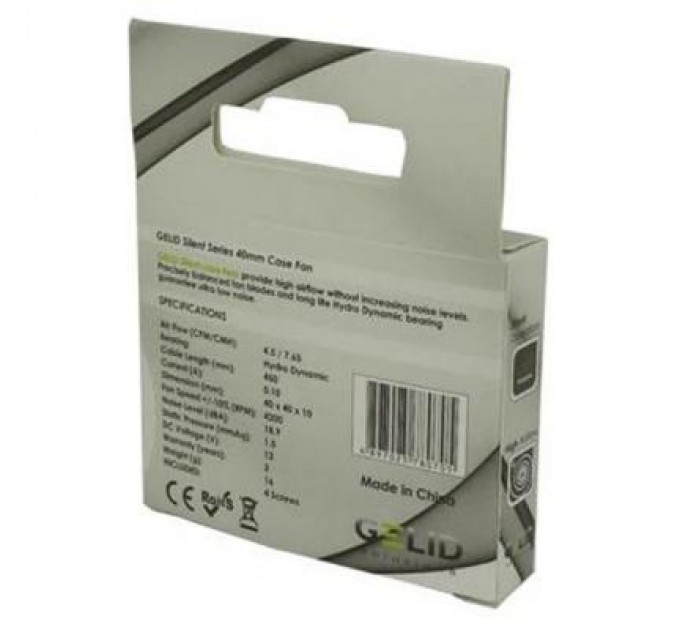 Gelid Solutions Кулер до корпусу Gelid Solutions Silent 4 40 mm (FN-SX04-42)