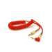 Voltronic Кабель мультимедійний 3.5mm M to 3.5mm M 1.5m 90° corner red Voltronic (YT-AUXSGJ(M)/(M)-1.5-R)
